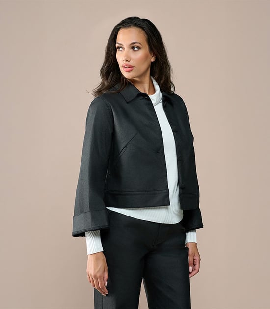 Jaily beschichtete Jacke Schwarz - Image 6