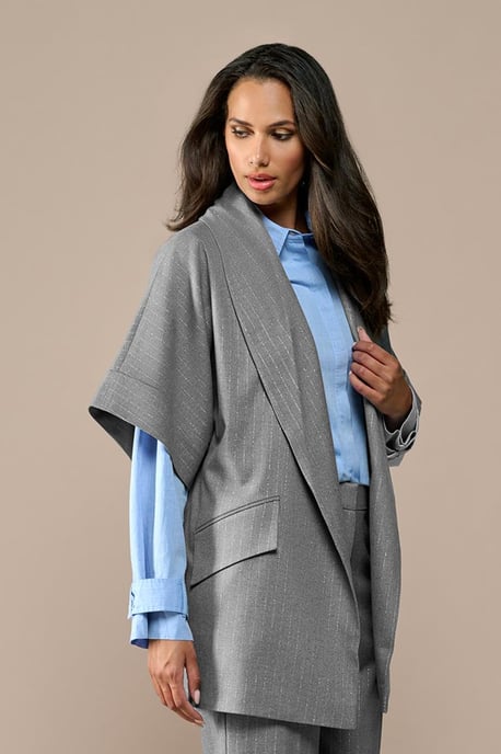 Roseline Lurex Blazer Grau - Image 1