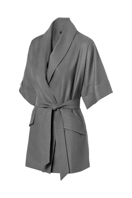 Roseline Lurex Blazer Grau - Image 3