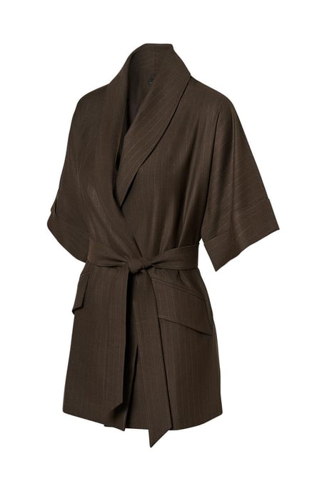 Roseline Lurex Blazer Braun - Image 3