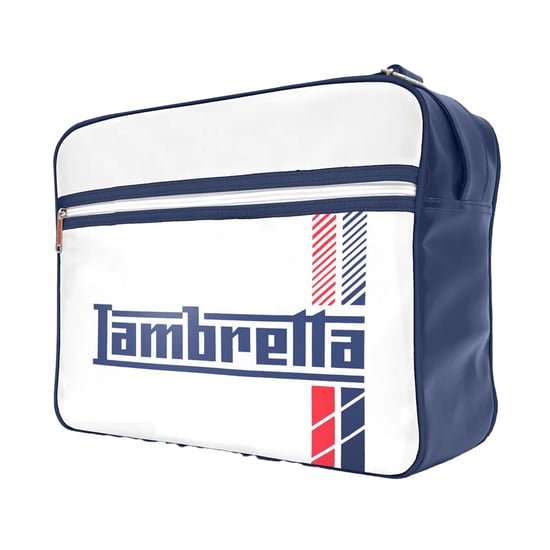 Lambretta - Kosmetikbeutel, Rallye-Streifen (Weiß) - Image 5