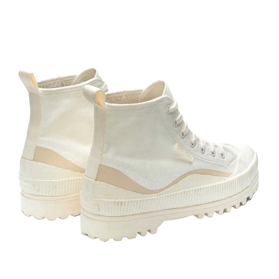 Superga - "2469 Alpina" Welle Stiefeletten für Damen, grob geripptes Seidentuch (Weiß Avorio/Beige) - Image 2