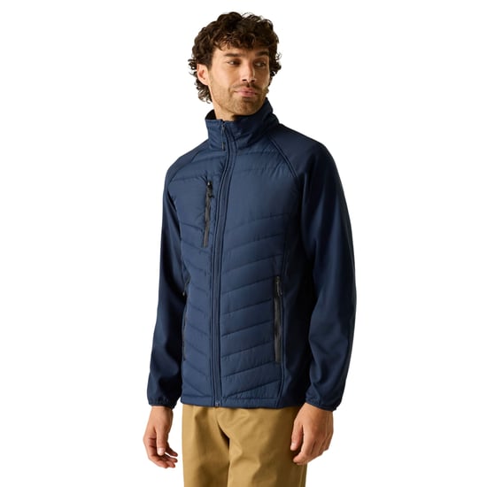 Regatta - Steppjacke für Herren, Durchgehender Reißverschluss (Marine/Asche) - Image 4
