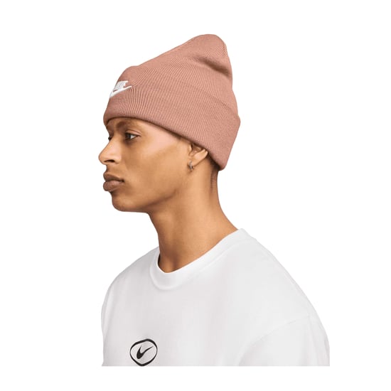 Nike - "Futura Peak" Mütze für Herren/Damen Unisex (Roségold/Weiß) - Image 3