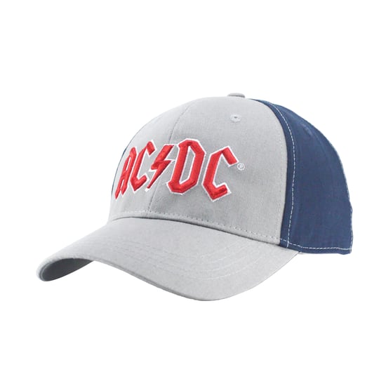 AC/DC - Baseball-Mütze Logo für Herren/Damen Unisex (Grau/Marineblau/Rot) - Image 3