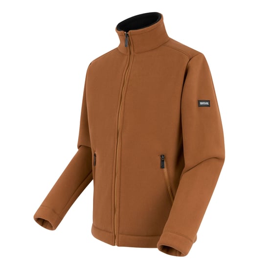 Regatta - "Garrian II" Fleecejacke Durchgehender Reißverschluss für Herren (Glasierter Ingwer/Schwarz) - Image 3