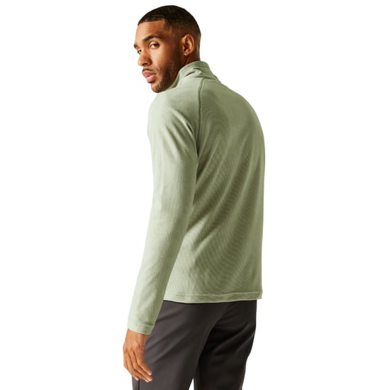 Regatta Great Outdoors Herren Montes Fleece-Pullover (Ölgrün/Steinweiß) - Image 4