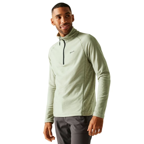 Regatta Great Outdoors Herren Montes Fleece-Pullover (Ölgrün/Steinweiß) - Image 5