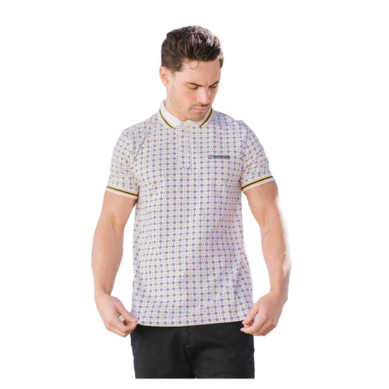 Lambretta - Poloshirt für Herren (Weiß/Marine/Rauchblau) - Image 3