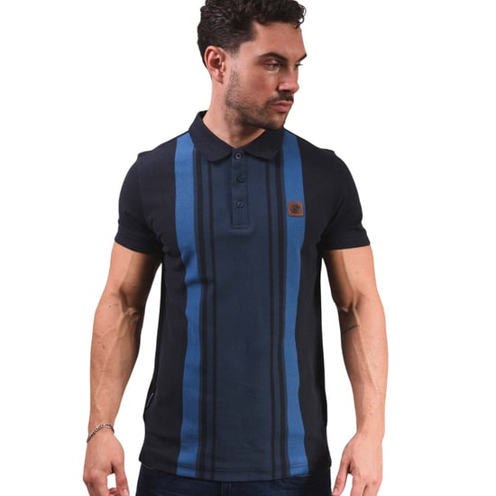 Lambretta - "SS25" Poloshirt für Herren (Marine/Mondbeschienener Ozean) - Image 6