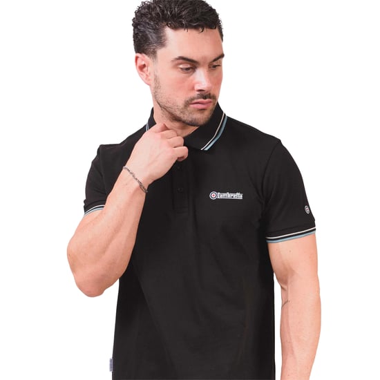Lambretta - Poloshirt für Herren (Schwarz/Steingrau/Rauchblau) - Image 3