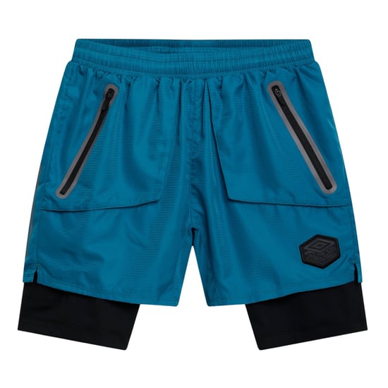 Umbro - "Pro Training Elite" Hybrid-Short für Herren (Korsar/Schwarz) - Image 1