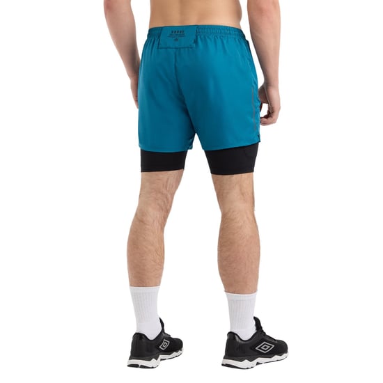 Umbro - "Pro Training Elite" Hybrid-Short für Herren (Korsar/Schwarz) - Image 2