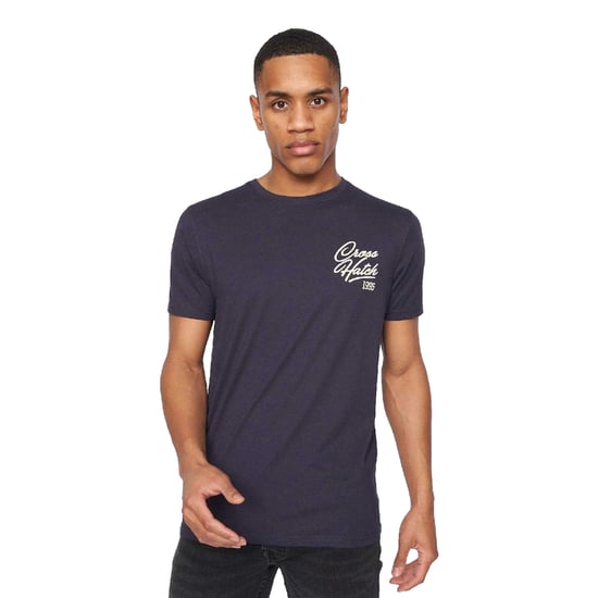Crosshatch - "Brandax" T-Shirt für Herren (5er-Pack) (Marine/Orange/Schwarz/Grau meliert/Grau meliert/Weiß/Weiß) - Image 3