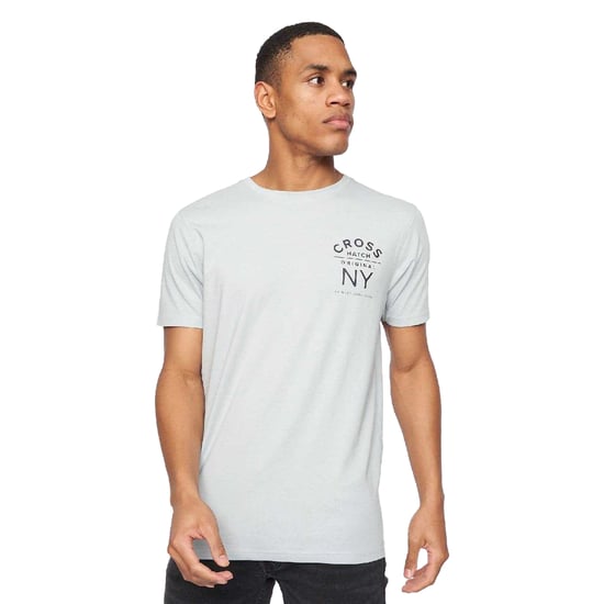 Crosshatch - "Brandax" T-Shirt für Herren (5er-Pack) (Marine/Orange/Schwarz/Grau meliert/Grau meliert/Weiß/Weiß) - Image 4