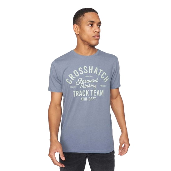 Crosshatch - "Brandax" T-Shirt für Herren (5er-Pack) (Marine/Orange/Schwarz/Grau meliert/Grau meliert/Weiß/Weiß) - Image 5