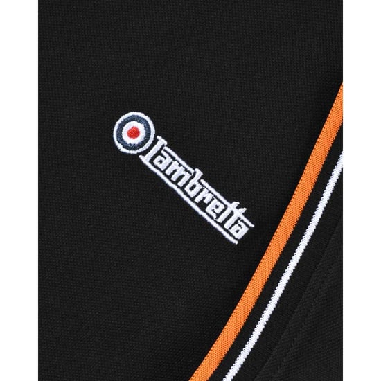 Lambretta - "AW24" T-Shirt für Herren (Schwarz/Weiß/Orange) - Image 5