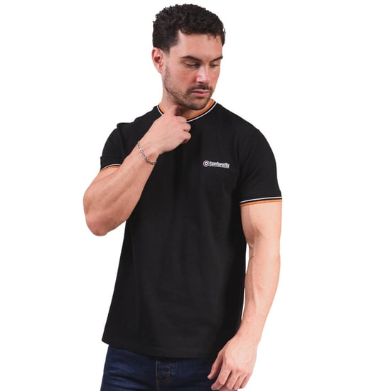 Lambretta - "AW24" T-Shirt für Herren (Schwarz/Weiß/Orange) - Image 6