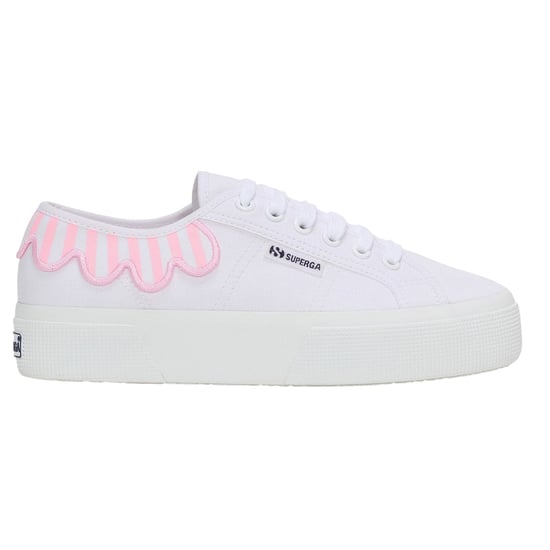 Superga - Herren/Damen Unisex Sneaker "3740 Leggera", Schirm (Rosa Blumenstrauß/Weiß) - Image 1