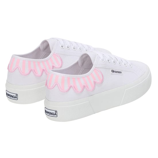 Superga - Herren/Damen Unisex Sneaker "3740 Leggera", Schirm (Rosa Blumenstrauß/Weiß) - Image 2