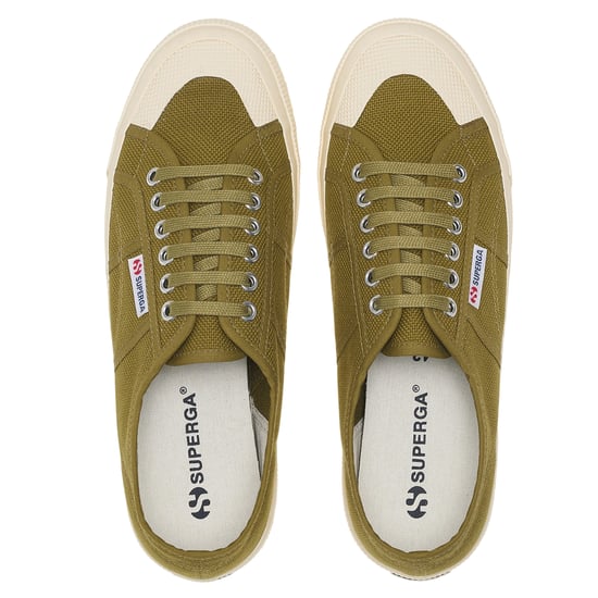 Superga - Herren/Damen Unisex Sneaker "2390 Military" (Militärgrün/Naturweiß) - Image 3