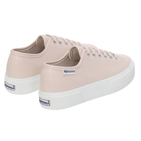 Superga - Damen Sneaker "3740 Leggera", Vegan, Getrommelt (Beige/Kristall) - Image 2