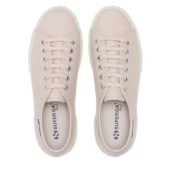 Superga - Damen Sneaker "3740 Leggera", Vegan, Getrommelt (Beige/Kristall) - Image 4