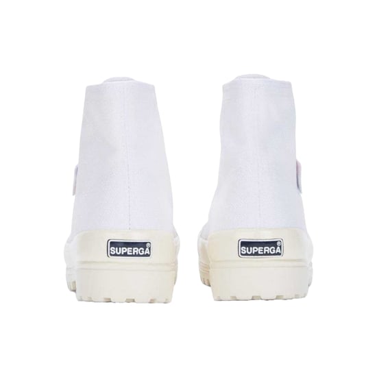 Superga - "2341 Alpina Shiny Gum" High Top Turnschuhe für Herren/Damen Unisex (Weiß/Glänzendes Grauweiß) - Image 2