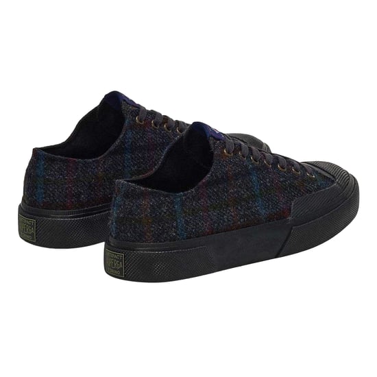 Superga - "2432 Works" Patchwork Sneaker für Herren/Damen Unisex, Wolle (Marine/Honigbraun/Grau) - Image 2