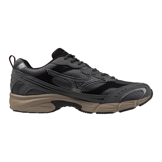 Mizuno - "MXR" Blockfarben Sneaker für Herren (Eisentor Grau/Silber/Syrah Rot) - Image 2