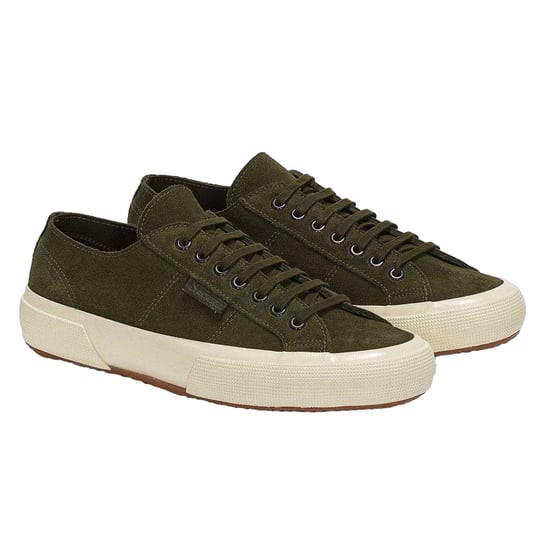 Superga - "OG Flesh Out" Sneaker für Herren/Damen Unisex, Wildleder (Akademie Grün/Naturweiß) - Image 1