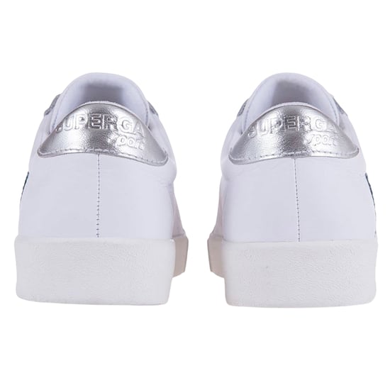Superga - Damen Sneaker "2843 Club S", Glitzer, Leder (Weißblau/Leicht) - Image 2