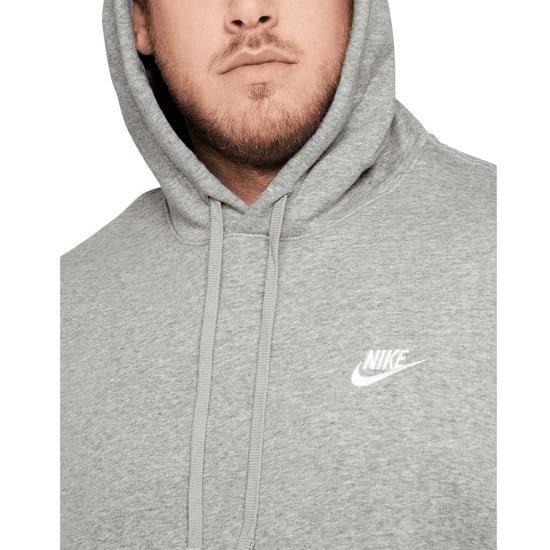 Nike - "Sportswear Club" Kapuzenpullover für Herren/Damen Unisex (Dunkelgrau/Mattiertes Silber/Weiß) - Image 3