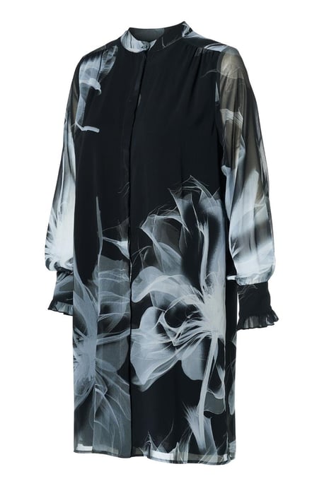 Ashley-Tunika mit Print, Schwarz/Weiß - Image 3