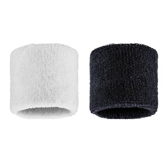 Nike - "Classic" Schweißband, Swoosh (2er-Pack) (Schwarz/Weiß) - Image 2
