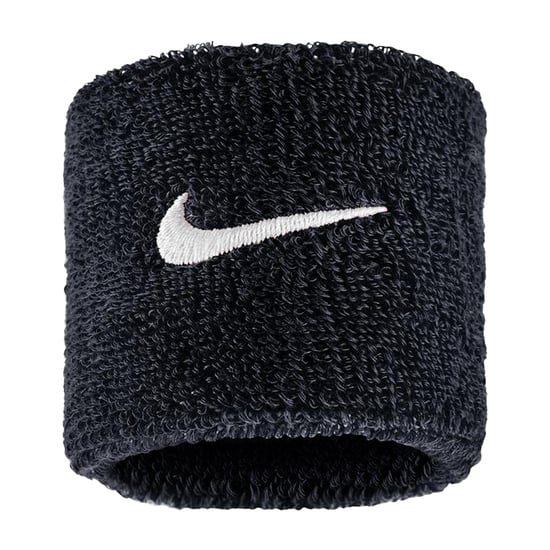 Nike - "Classic" Schweißband, Swoosh (2er-Pack) (Schwarz/Weiß) - Image 3