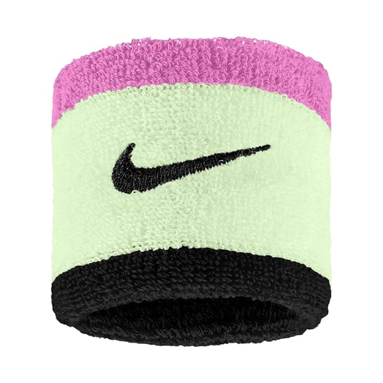 Nike - Armband, Swoosh (2er-Pack) (Volt Farbe/Pink/Schwarz) - Image 2