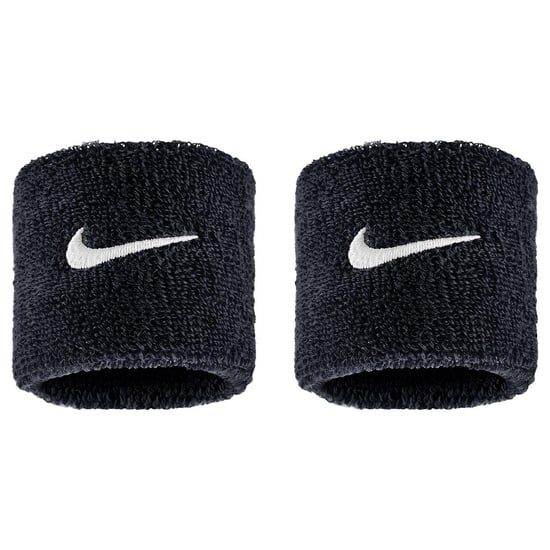 Nike - "Classic" Schweißband, Swoosh (2er-Pack) (Schwarz) - Image 1