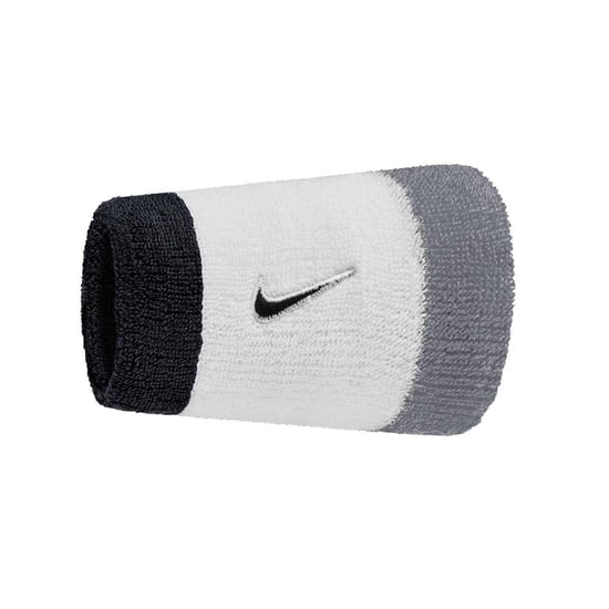 Nike - Schweißband, Swoosh (2er-Pack) (Weiß/Grau/Schwarz) - Image 2