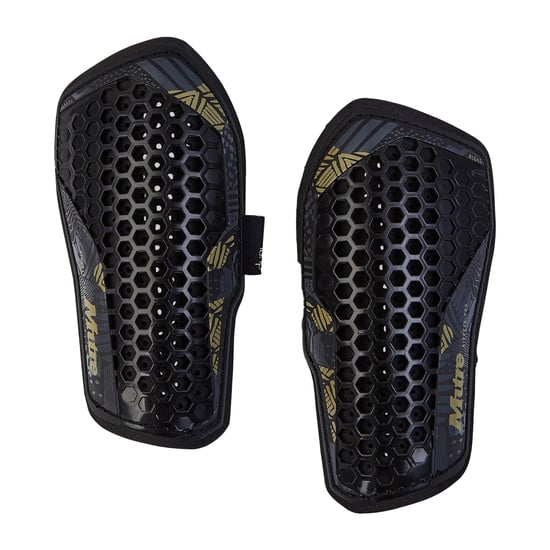 Mitre - "Pro" Schienbeinschutz Set für Herren (Schwarz/Gold) - Image 1