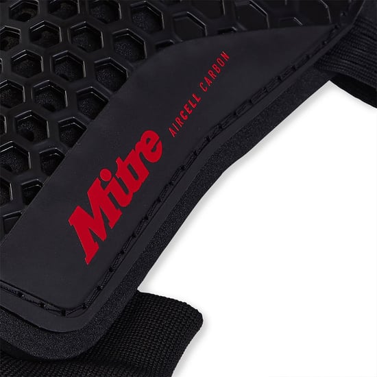 Mitre - "2024" Hockey-Schienbeinschoner für Herren/Damen Unisex (Schwarz/Rot) - Image 4