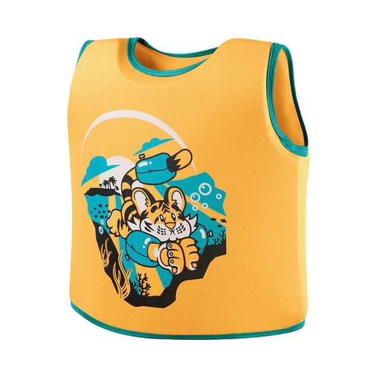 Speedo - Kinder Schwimmweste "Sea Squad", Tiger (Orange/Aquablau) - Image 2