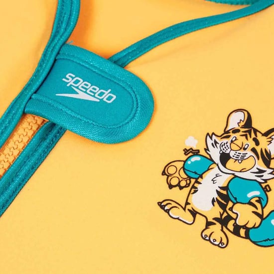 Speedo - Kinder Schwimmweste "Sea Squad", Tiger (Orange/Aquablau) - Image 3