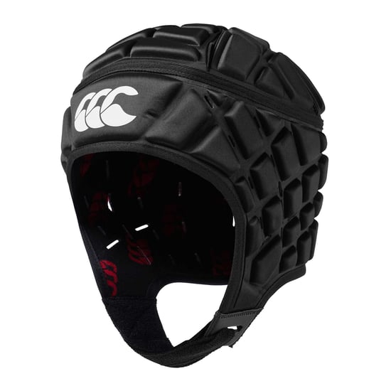 Canterbury - "Raze" Rugby-Kopfschutz, Wattiert, Schaumstoff (Schwarz/Rot) - Image 2
