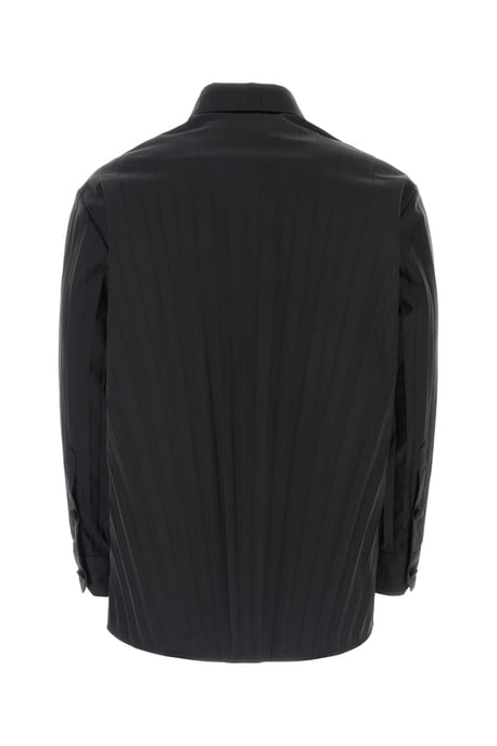 Schwarzes Tech-Nylon Oversize-Shirt - Image 2