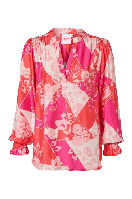 Caroline Tensen Malmö Bluse Rosa/Mehrfarbig - Image 2