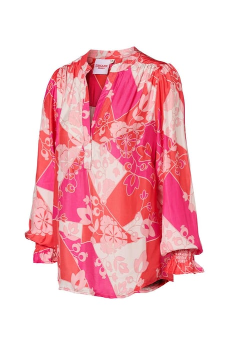 Caroline Tensen Malmö Bluse Rosa/Mehrfarbig - Image 3