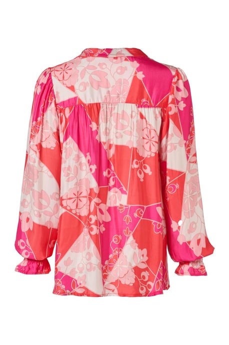 Caroline Tensen Malmö Bluse Rosa/Mehrfarbig - Image 4