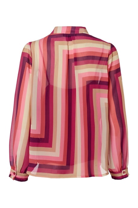 Ines bedruckte Bluse Hellbeere / Mehrfarbig - Image 3