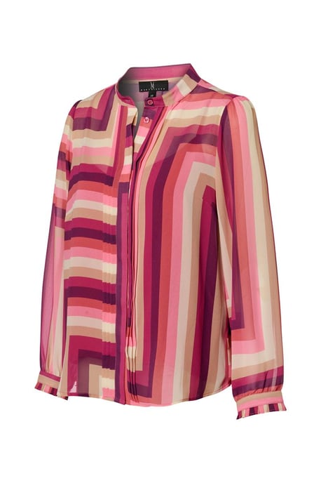 Ines bedruckte Bluse Hellbeere / Mehrfarbig - Image 4
